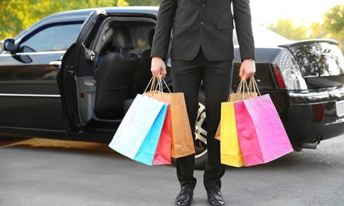 Hourly as directed chauffeur for shopping